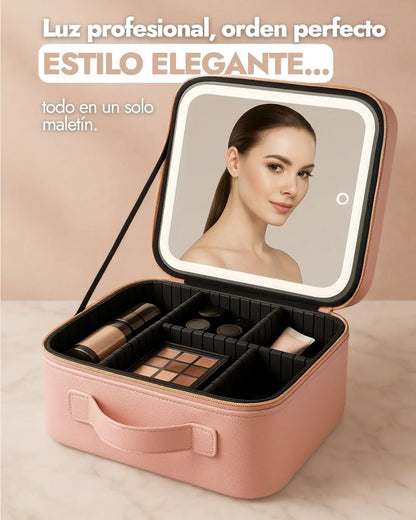 Cosmetiquera Lumia Pro con Espejo LED